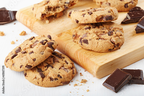 cookies with chocolate