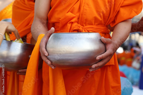 Fotografie, Tablou Buddhist monk's alms bowl