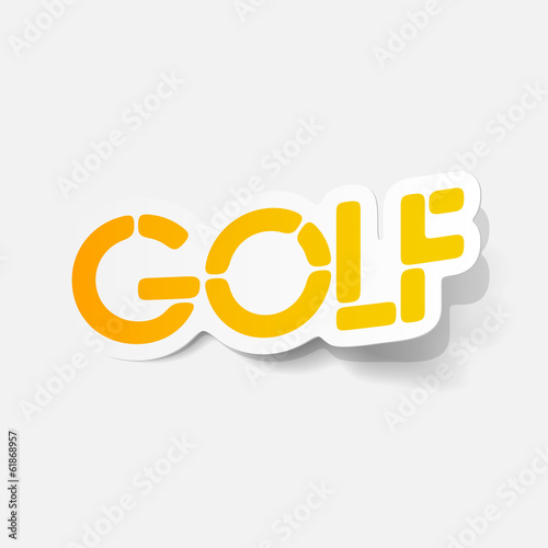 realistic design element: golf