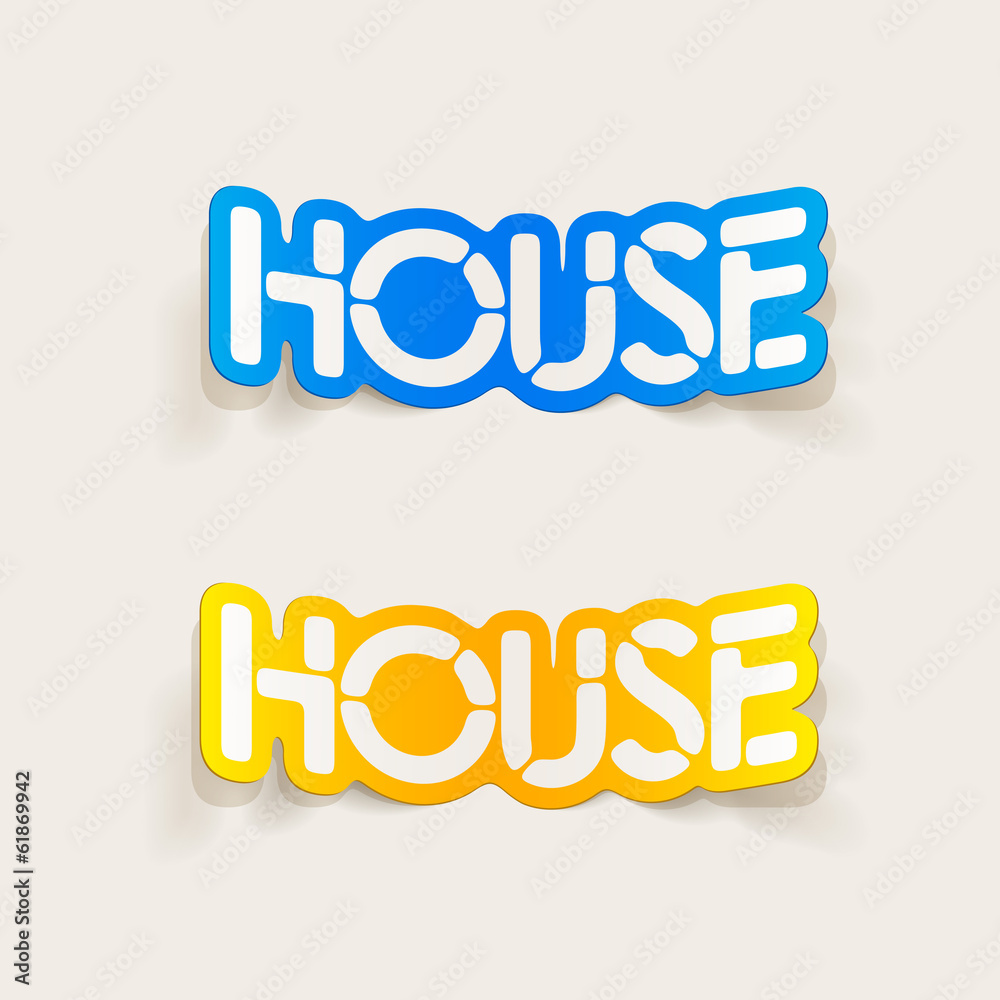 realistic design element: house realistic design element: house