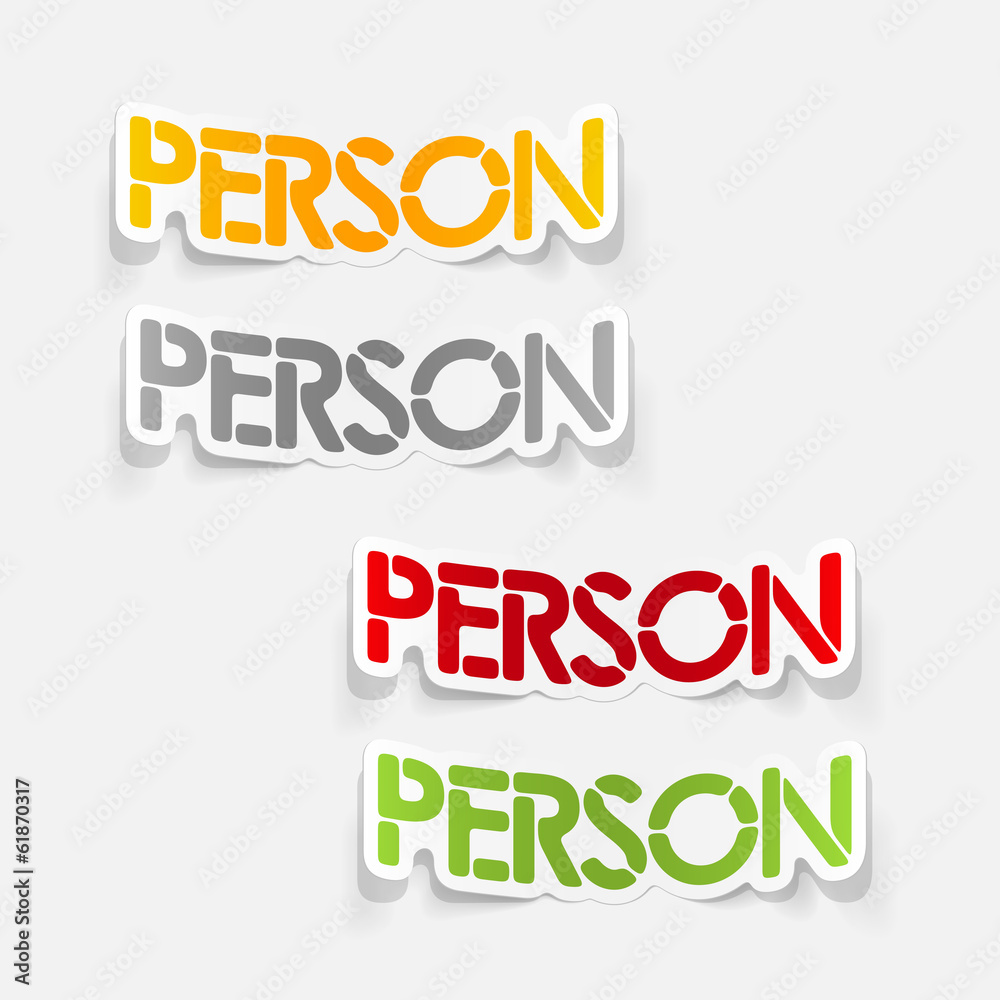 realistic design element: person