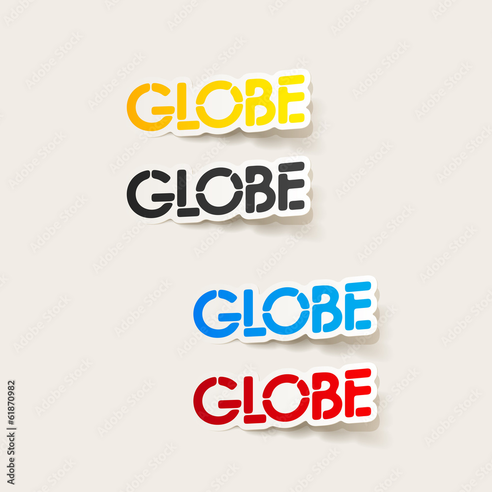 realistic design element: globe realistic design element: globe