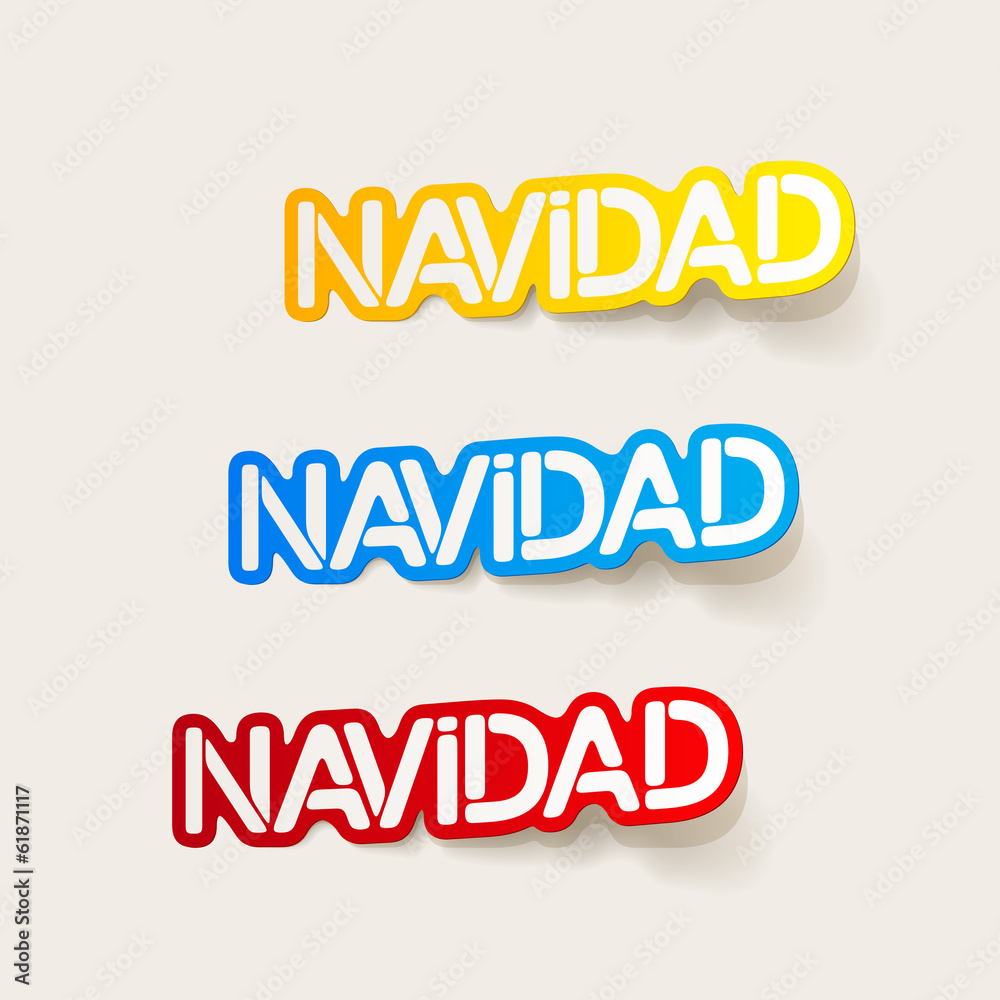realistic design element: navidad