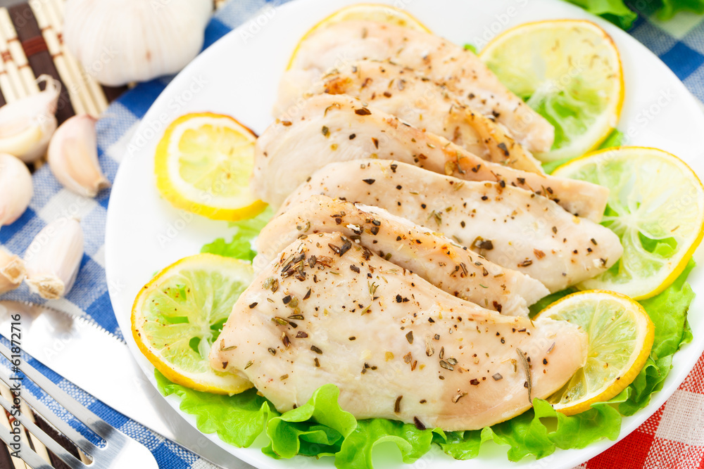 Chicken breast with lemon and garlic Chicken breast with lemon and garlic