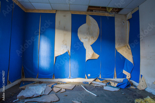 Bild auf Leinwand mure bleu