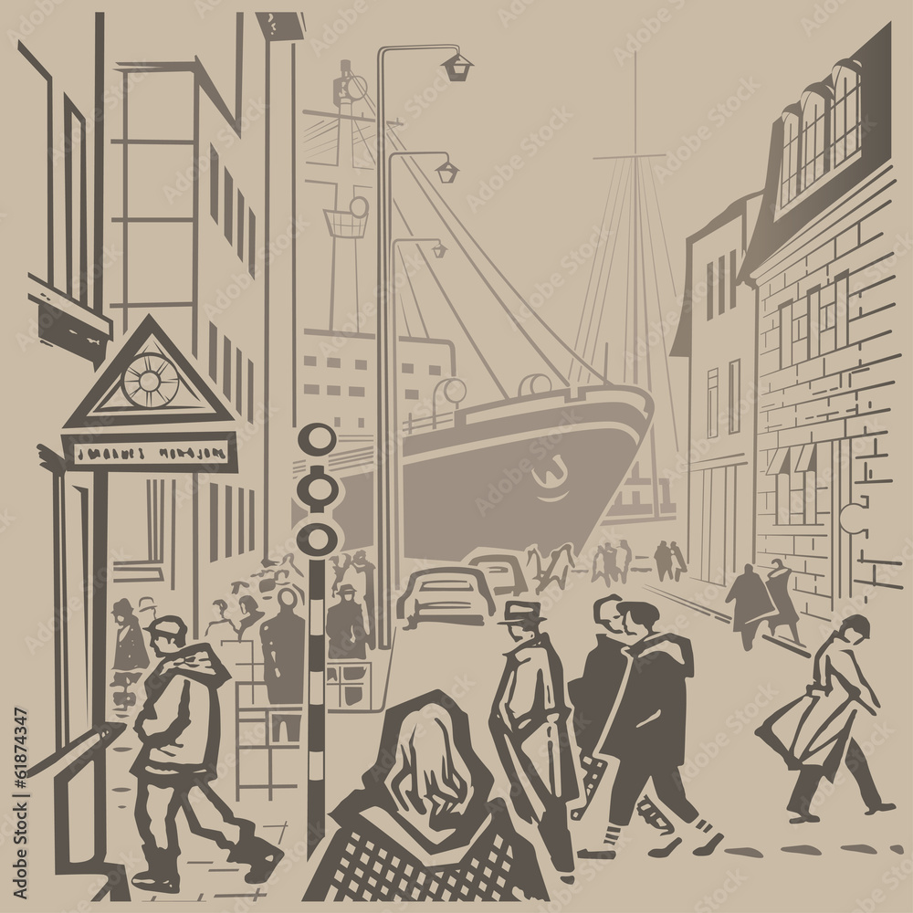 Fototapeta premium Busy streets