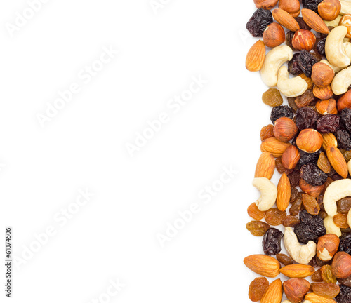 Fototapeta Naklejka Na Ścianę i Meble -  Nuts and dry fruits background
