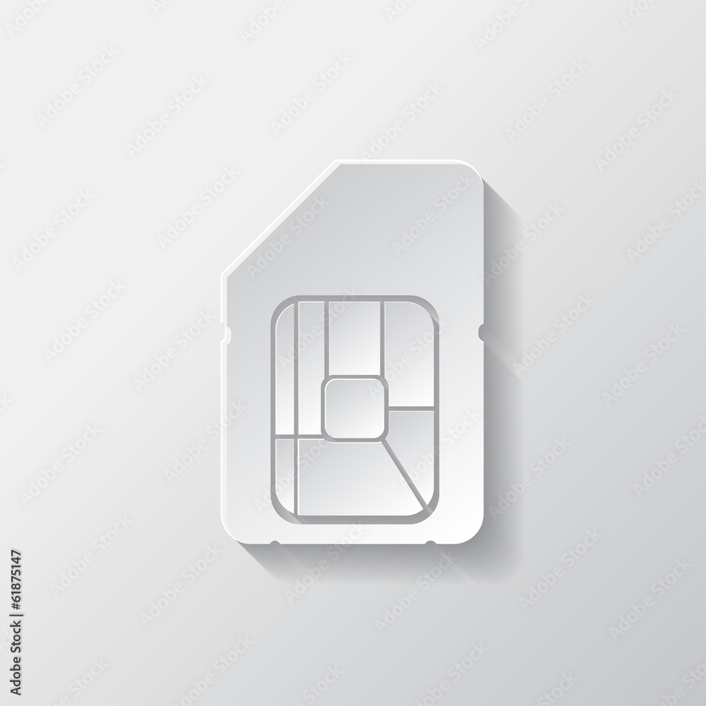 Sim card web icon Sim card web icon