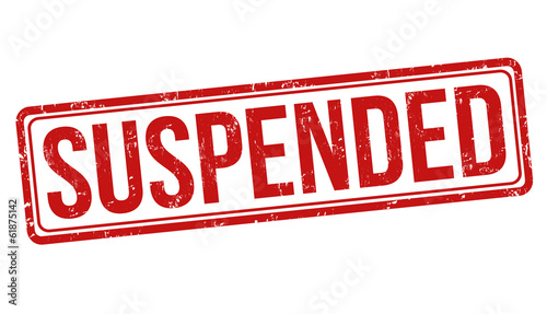 Suspended stamp