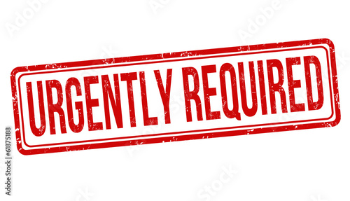Urgently required stamp