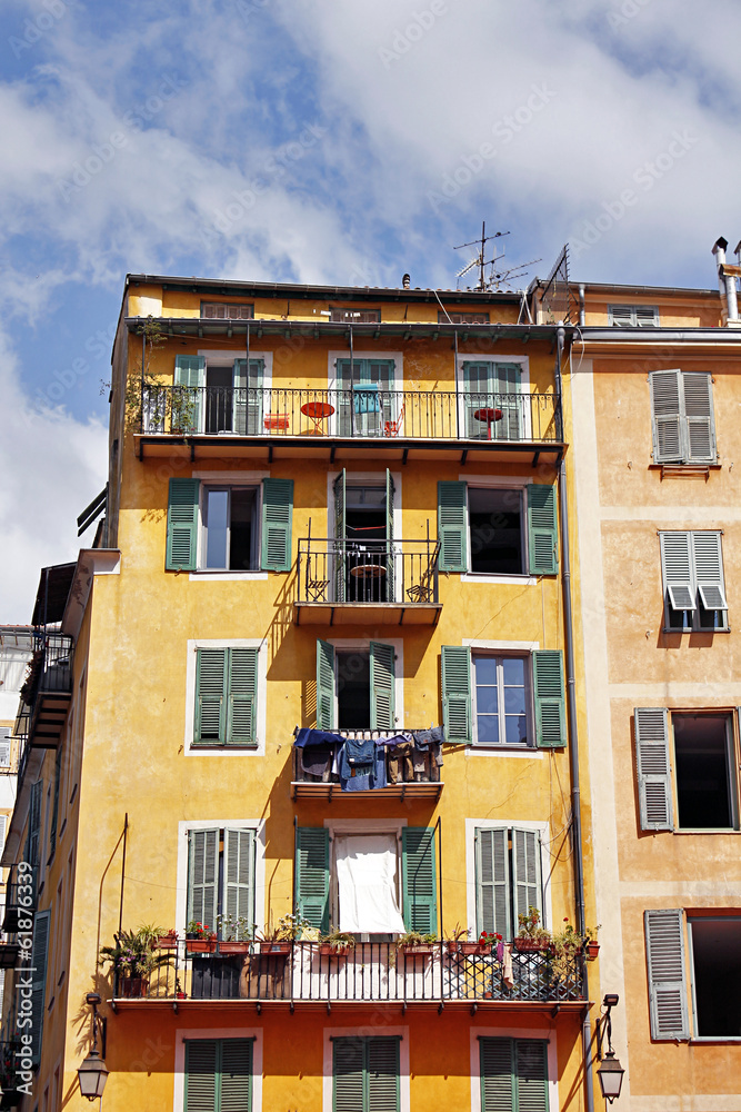 immeuble du vieux Nice - France