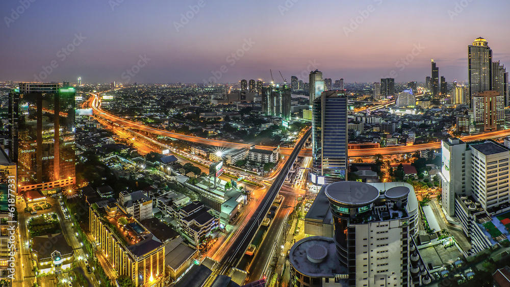 Bangkok view in night time