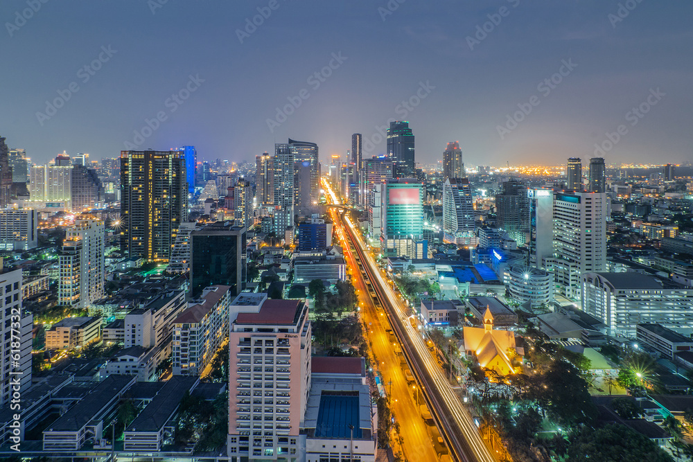 Bangkok view in night time