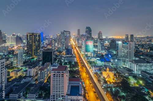 Bangkok view in night time