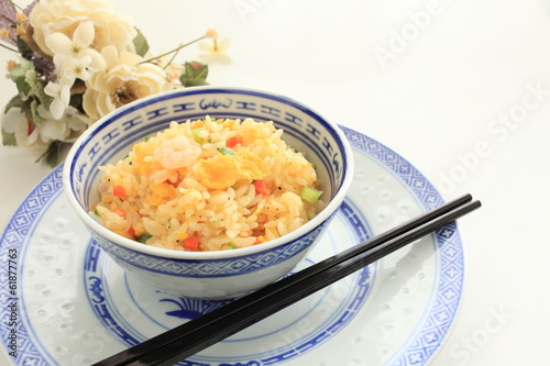 Chinese cuisine  shrimp fried rice
