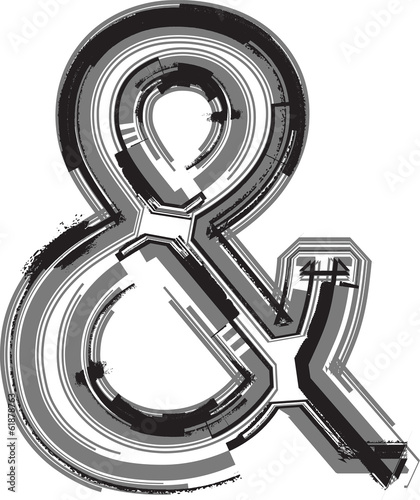 Grunge Font symbol