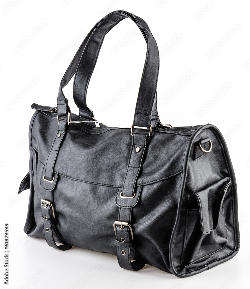 Leather bag isolated on white background Leather bag isolated on white background
