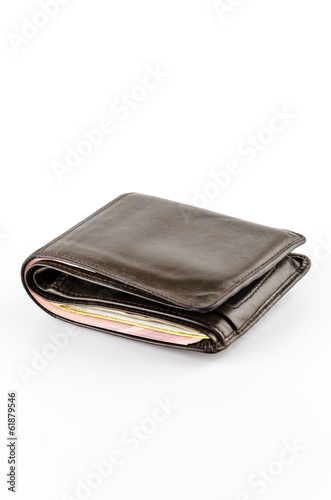 Wallet isolated white background