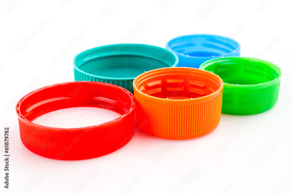 Plastic bottle cap isolated on white background Plastic bottle cap isolated on white background