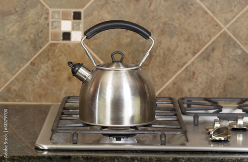 Obraz na płótnie Tea Pot on Stove Top w salonie