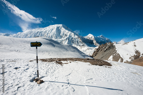 Tilicho peak (7134m) in Annapurna region, Nepal. © ykumsri