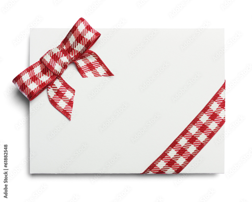 Fototapeta premium Red Checker Invitation
