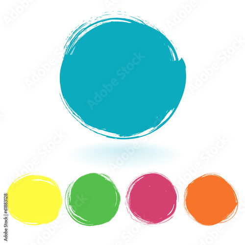 Vector set of grunge paint stains. Vector illustration/ EPS 10