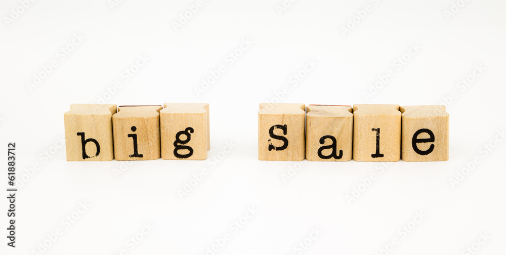 big sale wording isolate on white background big sale wording isolate on white background
