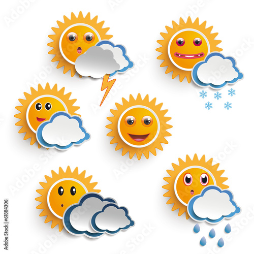 Sun Weather Faces