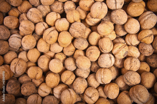 many walnuts background