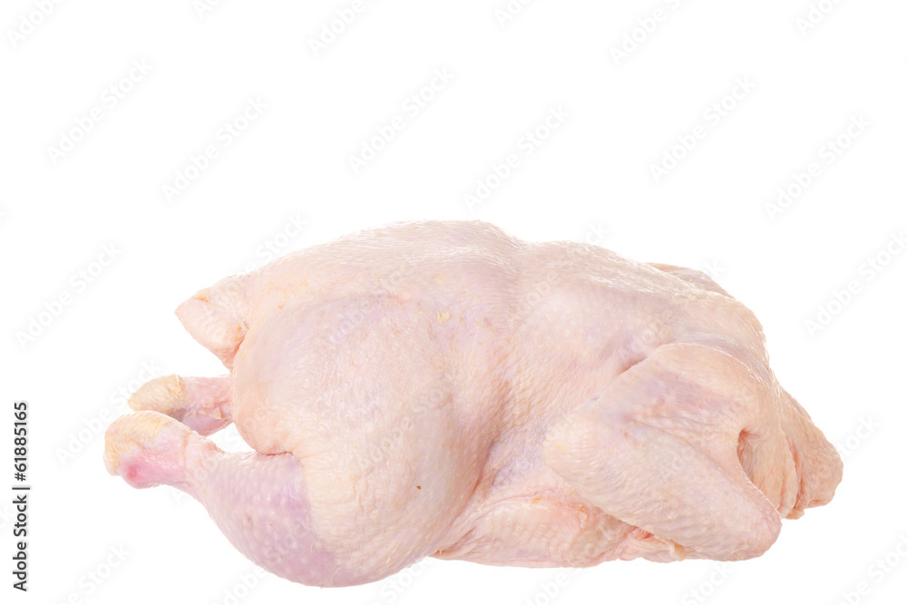 Raw chicken it is isolated on a white background Raw chicken it is isolated on a white background