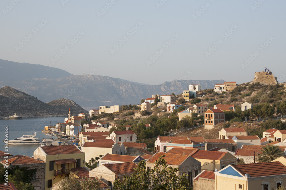 Kastellorizo view, above the Castle of the Knights - Dodecanese