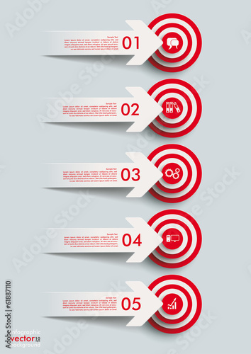5 Paper Cut Arrows 5 Targets