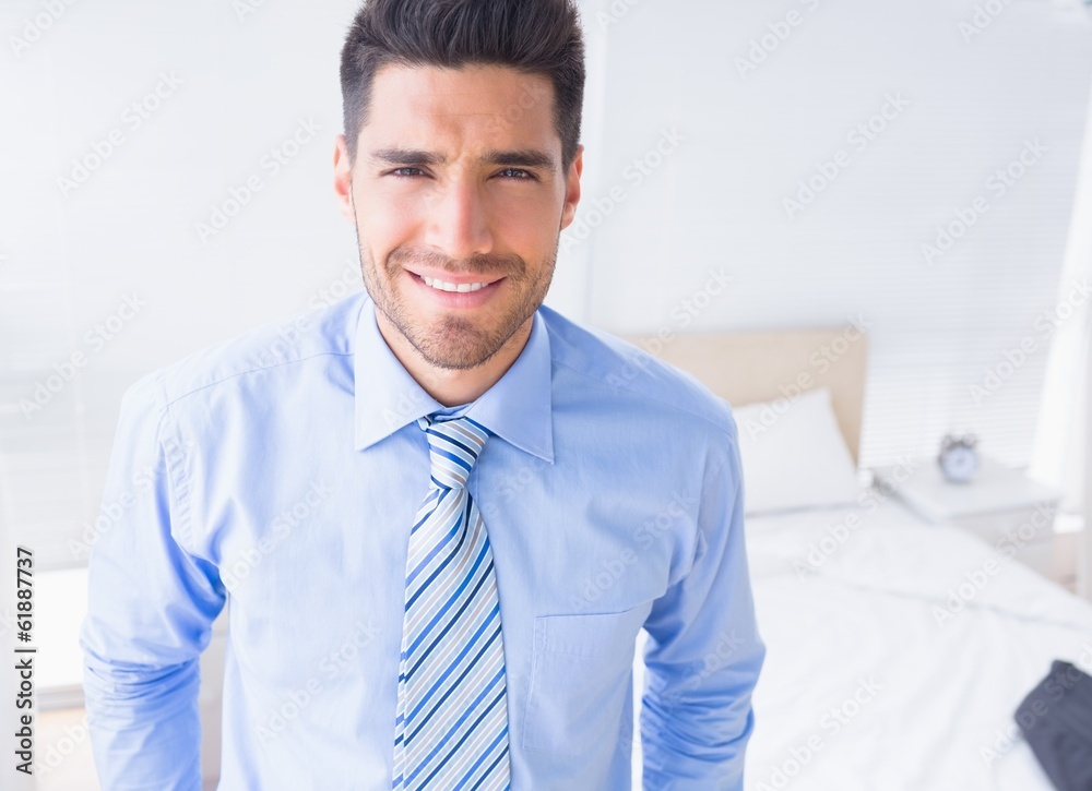 Handsome businessman smiling at camera Handsome businessman smiling at camera