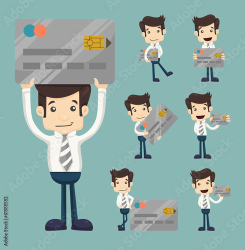 Businessman credit card