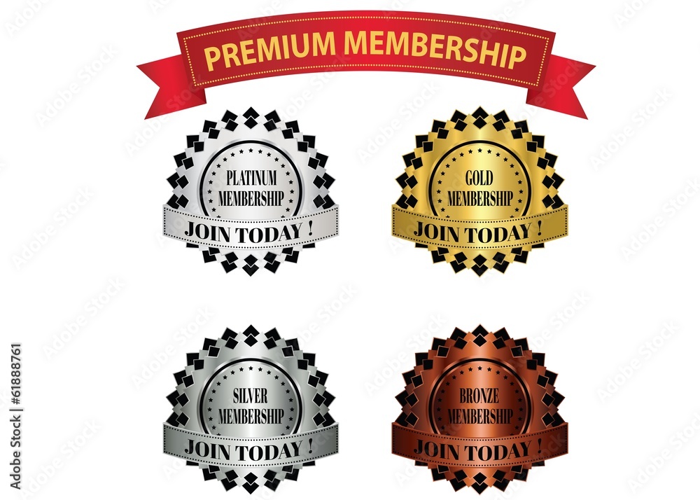 premium membership badges