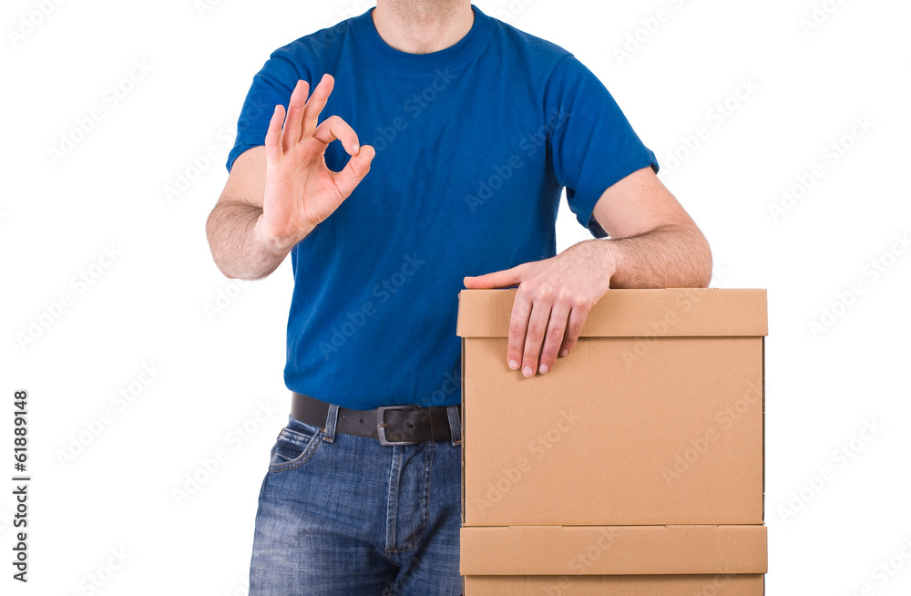 Delivery man. Delivery man.