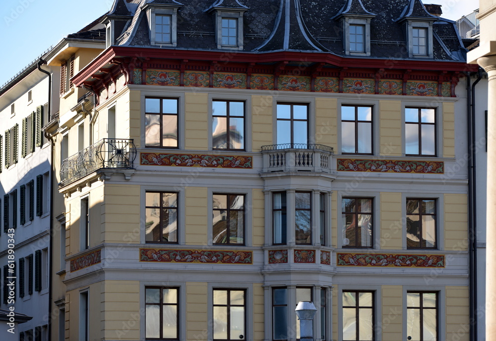 Naklejka premium vieux bâti...zurich