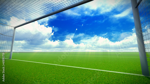 soccer field with goal