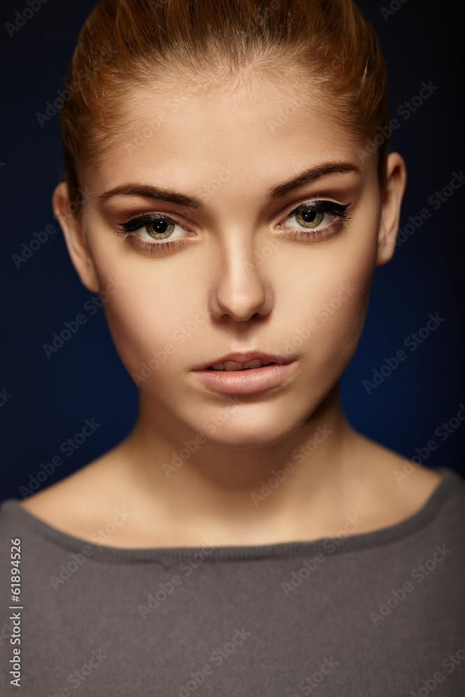 Beautiful portrait of a girl. Beautiful portrait of a girl.