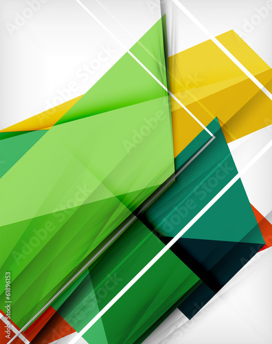 Geometrical colorful shapes abstract background