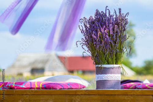Fototapeta Naklejka Na Ścianę i Meble -  Bucket with lavander