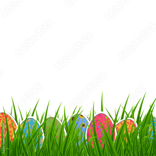 Vector Illustration of a Decorative Easter Background