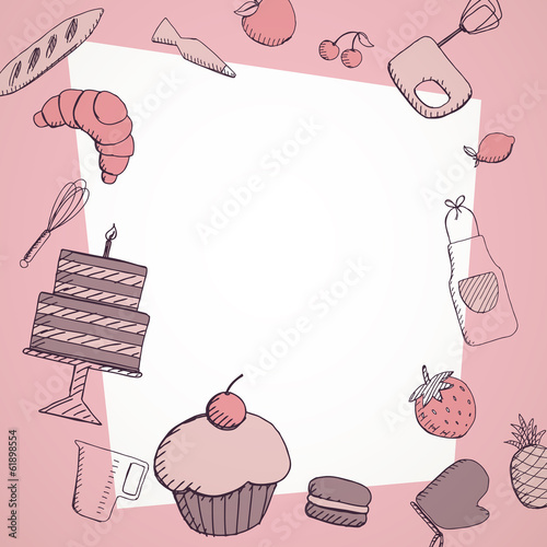 ector Illustration of a Bakery Background