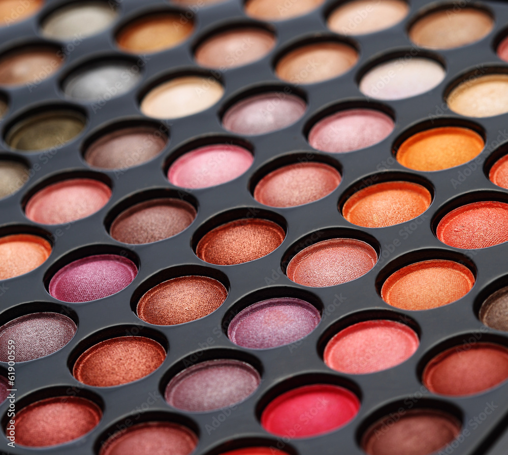 colorful cosmetics set