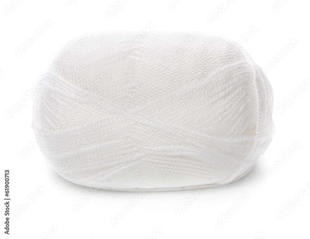 ball of white threads white background ball of white threads white background