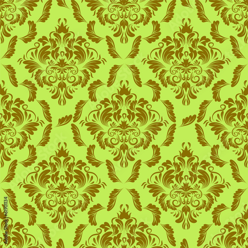vector seamless backdrop. damask pattern. flower wallpaper