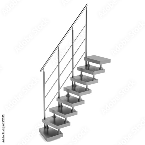 realistic 3d render of stairs