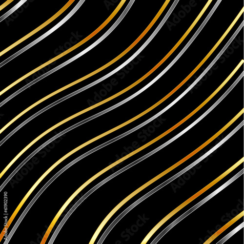 Metallic wave background