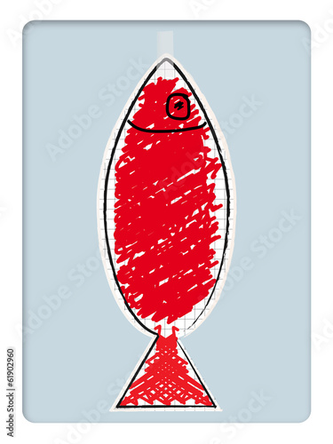 poisson d'avril griffonné
